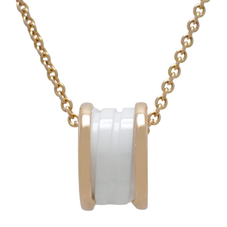 BVLGARI(ブルガリ) ビーゼロワン ネックレス 346082 ピンクゴールド K18PG ホワイトセラミック 40802183162【中古】【アラモード】 | BVLGARI | 01