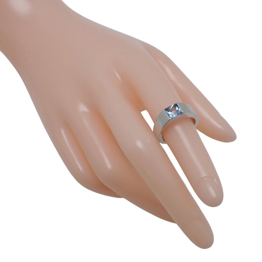 Cartier（カルティエ） タンク リング アクアマリン ホワイトゴールド