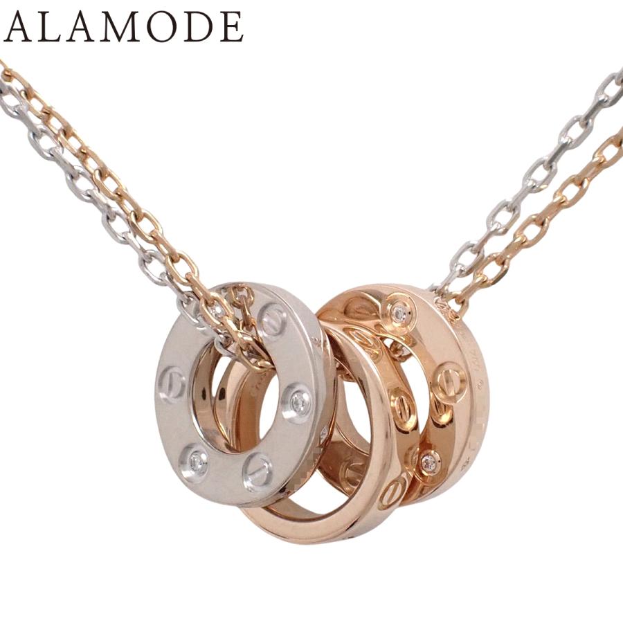 Cartier（カルティエ） LOVE ネックレス ダイヤモンド6石 B7219700 