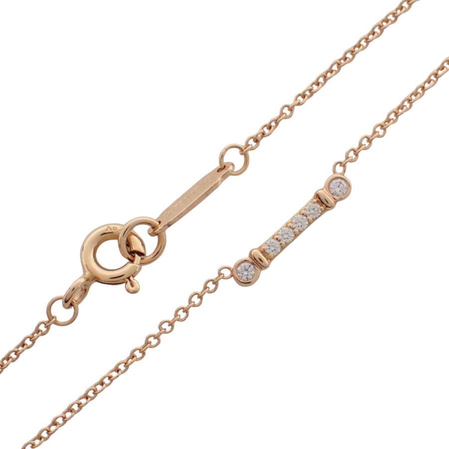 TIFFANY&Co.(ティファニー) フルール ド リスキー バー ペンダント ダイヤモンド K18PG 1.8g ネックレス 40802184225【アラモード】_3