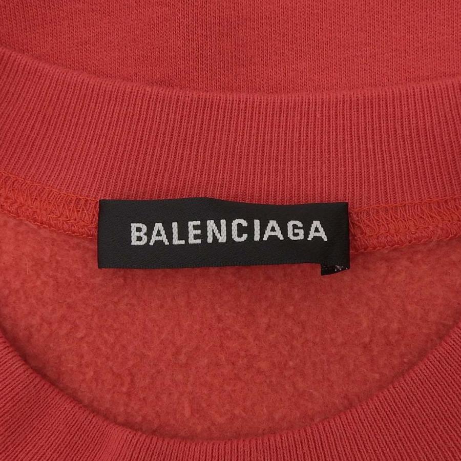 BALENCIAGA(バレンシアガ) ロゴスウェット 2018年 裏起毛 XXS コットン ポリエステル レッド赤 メンズ 40802184455【中古】【アラモード】 BALENCIAGA（バレンシアガ） ロゴスウェット 2018年 裏起毛 XXS