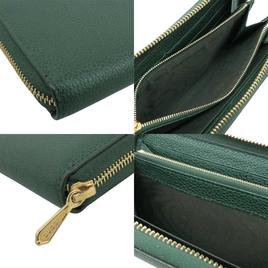 GUCCI(グッチ) ズゥミ ジップアラウンドウォレット ロングウォレット ラウンドファスナー 長財布 レザー グリーン緑 ゴールド金具 シルバー金具 570661 1147 レディース 40802185359【中古】【アラモード】 GUCCI（グッチ） ズゥミ ジップアラウンドウォレット ロングウォレット