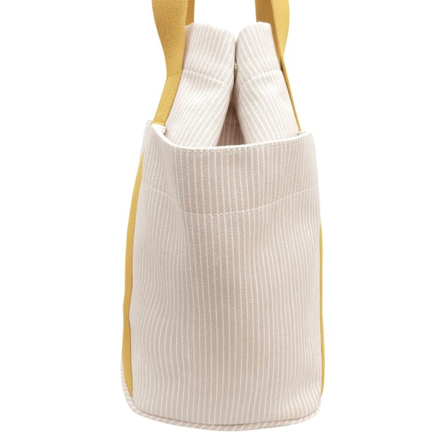HERMES(エルメス) Passe-passe パスパス マザーズバッグ ベージュ イエロー黄 キャンバス パラジウム金具 シルバー金具 トートバッグ 肩掛け ストライプ 刺繍 コアラ レディース 40802185706【中古】【アラモード】 HERMES（エルメス） パスパス マザーズバッグ ベージュ イエロー