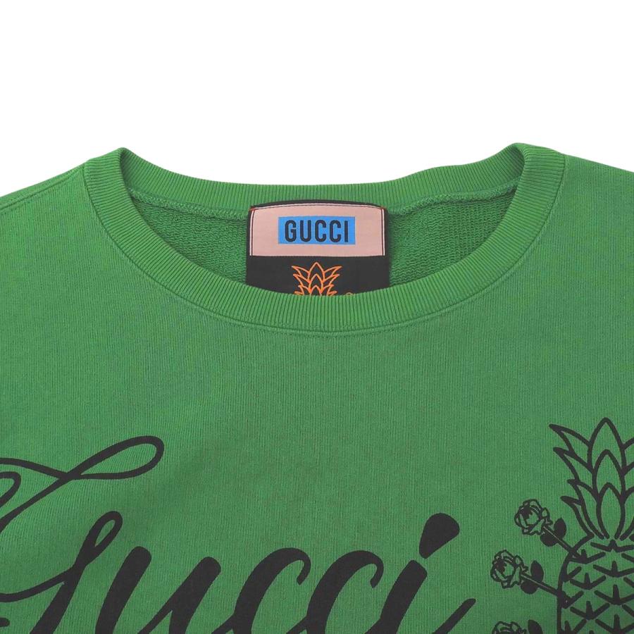 GUCCI（グッチ） パイナップル ロゴ スウェット 長袖 クルーネック