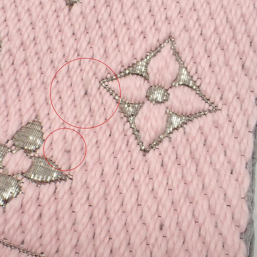 Louis Vuitton ピンク エシャルプ ロゴマニア マフラーM70466 LOUIS VUITTON（ルイ・ヴィトン） モノグラム エシャルプ・ロゴマニア