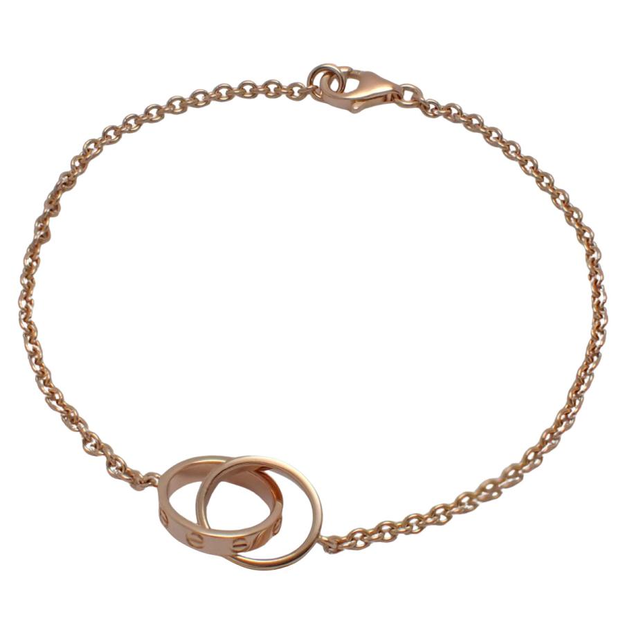 CARTIER(カルティエ) ラブコレクション LOVE ブレスレット チェーン ピンクゴールド K18PG 4.2g ベビーラブ 40802187101【アラモード】_1