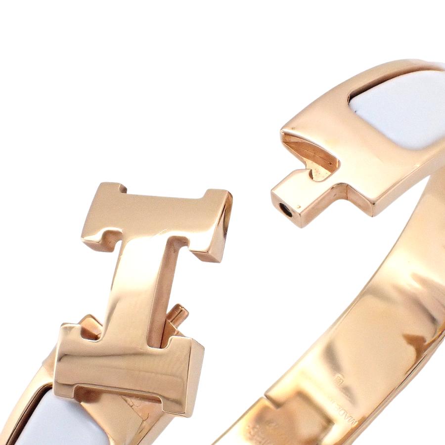 HERMES（エルメス） クリックH PM メタル(GP) エナメル バングル H