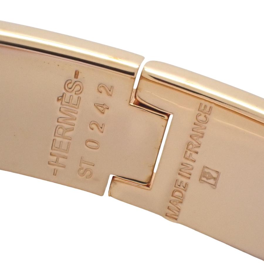 HERMES（エルメス） クリックH PM メタル(GP) エナメル バングル H