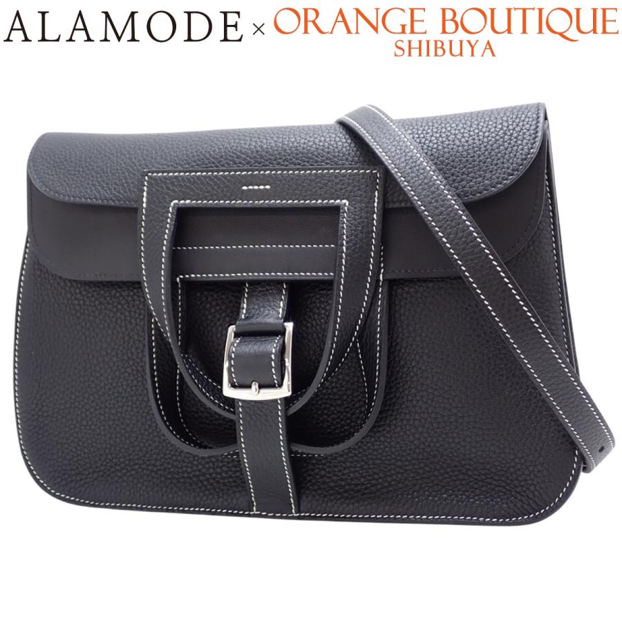 HERMES(エルメス) アルザン31 ブラック黒 トリヨンクレマンス パラジウム金具 シルバー金具 X刻印 ショルダーバッグ ハンドバッグ クラッチ 肩掛け レディース 40802187748【アラモード】 HERMES（エルメス） アルザン31 ブラック黒 トリヨン シルバー金具 X