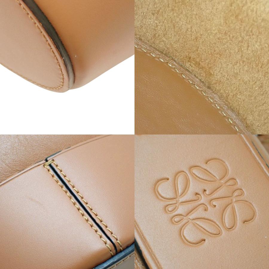 LOEWE(ロエベ) バルーンバッグ ミニ ハンドバッグ ショルダー 肩掛け アナグラム レザー ブラウン茶 A710P18X01 40802188346【アラモード】の画像