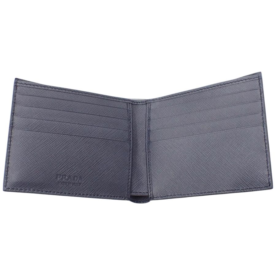 PRADA(プラダ) 二つ折り財布 コンパクトウォレット 2つ折り 小物 サフィアーノレザー ネイビー紺 2MO513 40802188397【アラモード】 | PRADA | 04