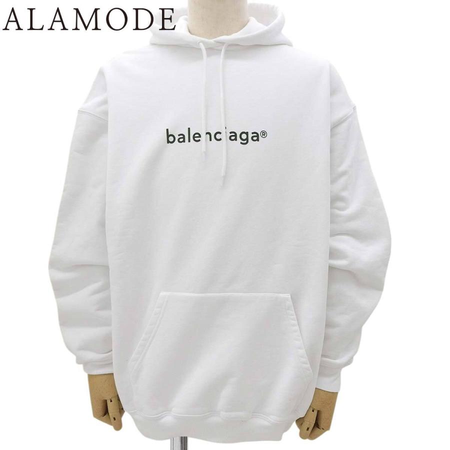 BALENCIAGA(バレンシアガ) ロゴパーカー スウェット/パーカー 2020年 アパレル ファッション XS コットン ホワイト白 578135 TIV55 メンズ 40802188465【中古】【アラモード】 BALENCIAGA（バレンシアガ） ロゴパーカー スウェット 2020年 XS