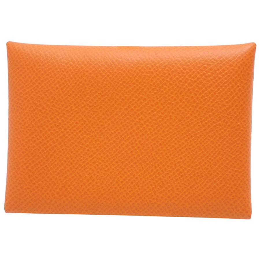 HERMES（エルメス） カルヴィデュオ オレンジ ヴォーエプソン U刻印