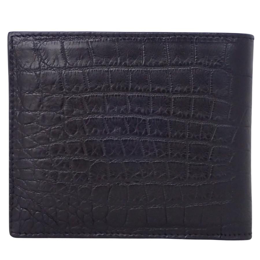 Bottega Veneta ブラック　レザー　二つ折り財布　黒 BOTTEGA VENETA(ボッテガ・ヴェネタ) 二つ折り財布 コンパクト
