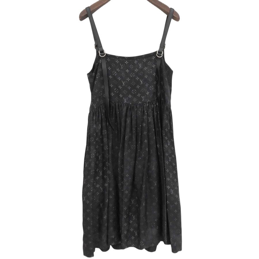 LOUIS VUITTON(ルイ・ヴィトン) モノグラム ワンピース 2023年 アパレル RW231A シルク ブラック黒 40802190560【アラモード】の画像