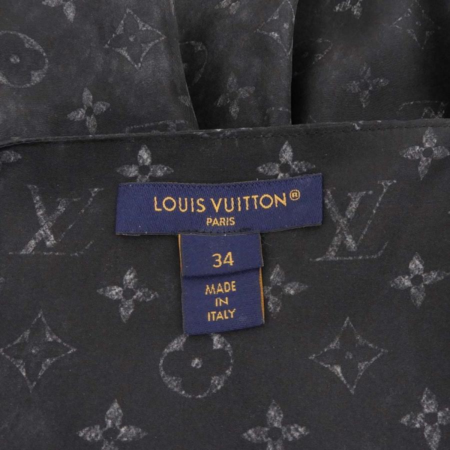 LOUIS VUITTON(ルイ・ヴィトン) モノグラム ワンピース 2023年 アパレル RW231A シルク ブラック黒 40802190560【アラモード】の画像