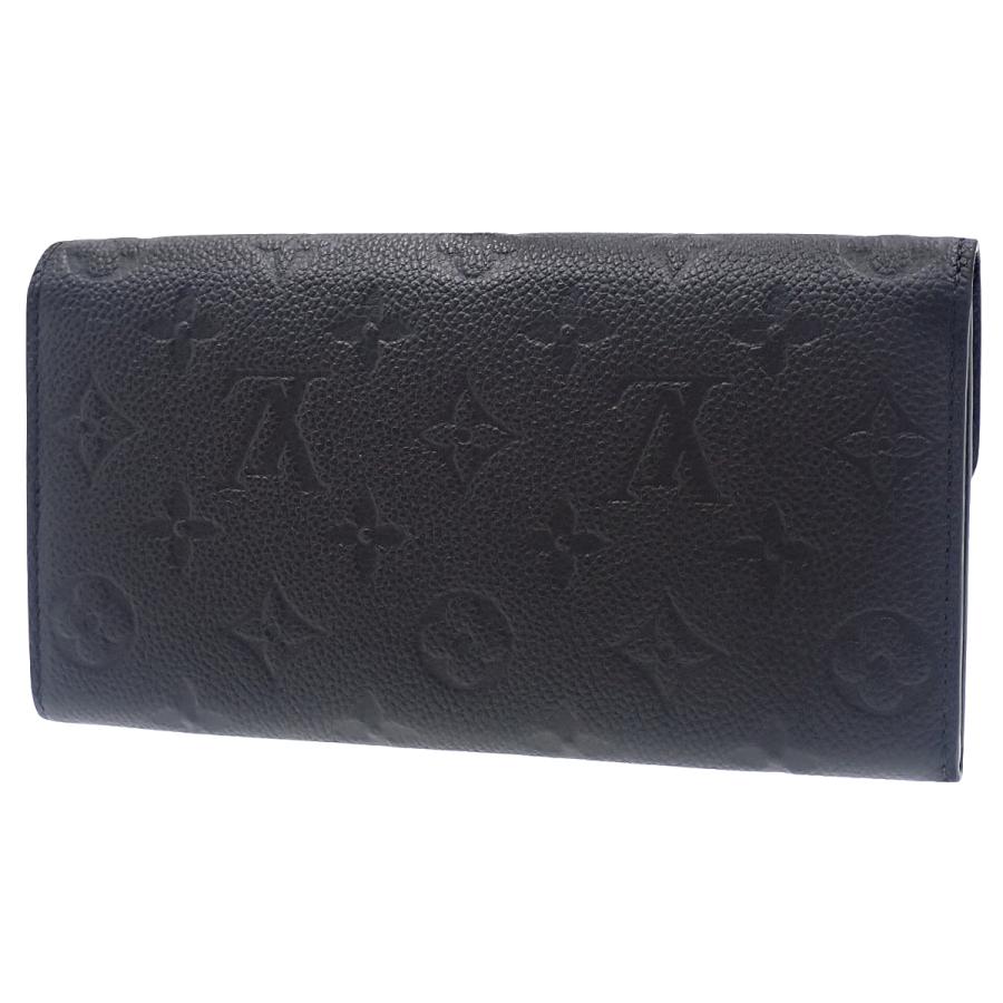 LOUIS VUITTON(ルイ・ヴィトン) モノグラム・アンプラント ポルトフォイユ･サラ ロングウォレット 2つ折り 二つ折り 長財布 モノグラムアンプラント ノワール ブラック黒 ゴールド金具 M82257 レディース 40802190758【中古】【アラモード】 LOUIS VUITTON（ルイ・ヴィトン） モノグラム・アンプラント