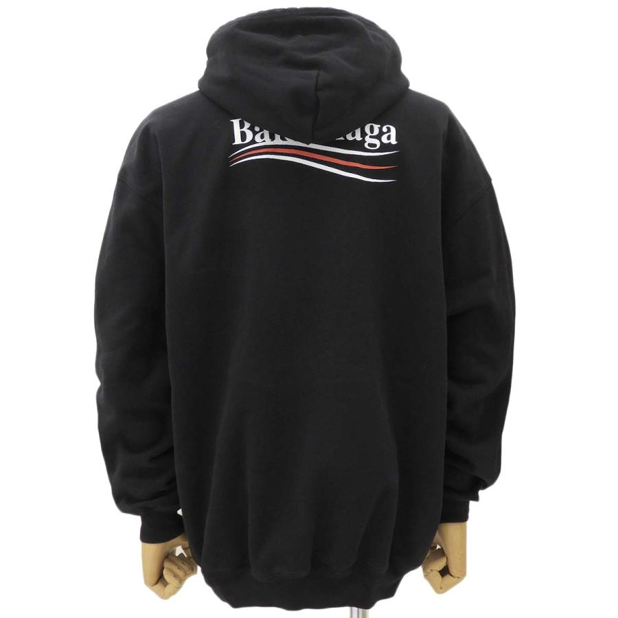 BALENCIAGA(バレンシアガ) ロゴパーカー スウェット/パーカー 2021年 アパレル ファッション 衣類 M コットン ブラック黒 メンズ 40802191250【中古】【アラモード】 BALENCIAGA（バレンシアガ） ロゴパーカー スウェット/パーカー 2021年