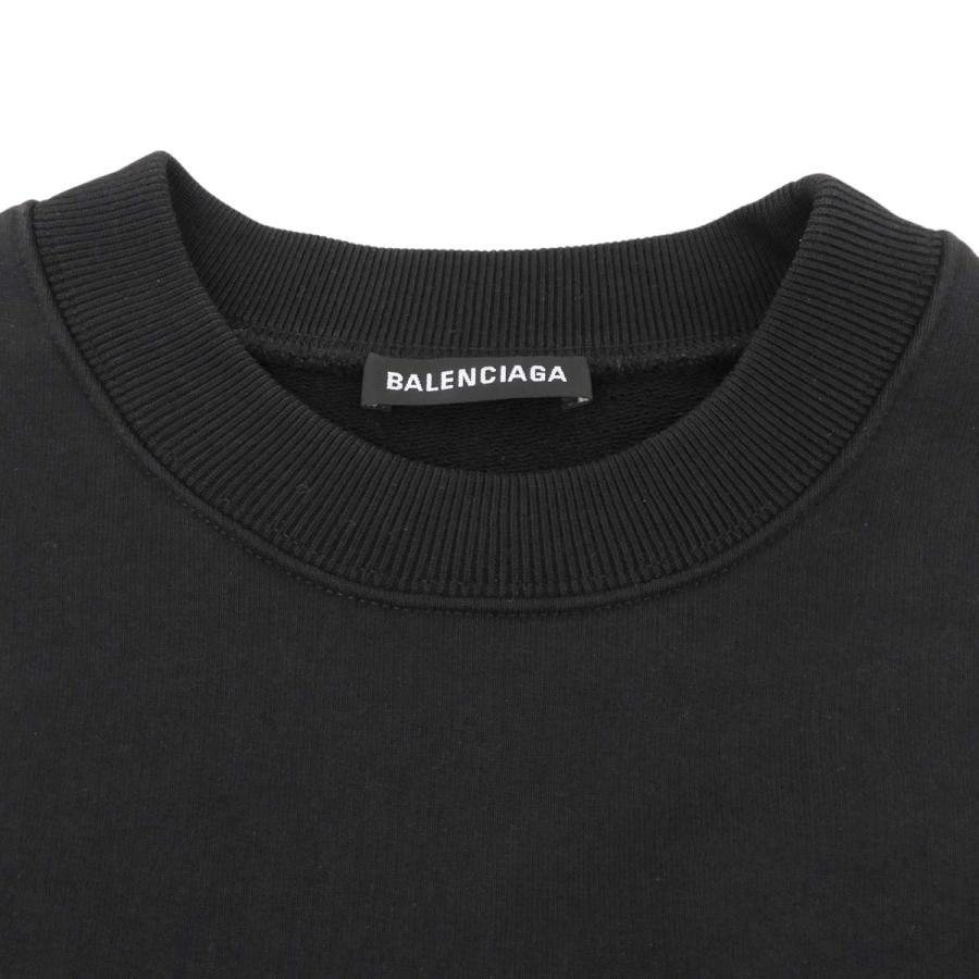BALENCIAGA(バレンシアガ) ロゴスウェット スウェット/パーカー 2019年 アパレル ファッション 衣類 M コットン ブラック黒 556147 メンズ 40802191253【中古】【アラモード】 BALENCIAGA（バレンシアガ） ロゴスウェット スウェット/パーカー 2019