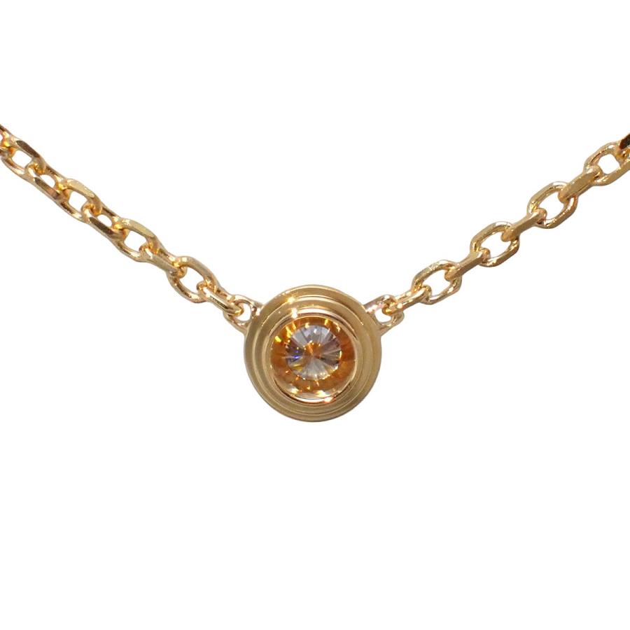 ほぼ未使用　カルティエ k18 ネックレス ダムール イエローゴールド XS Cartier（カルティエ） ダムール ネックレス XS ダイヤモンド イエロー