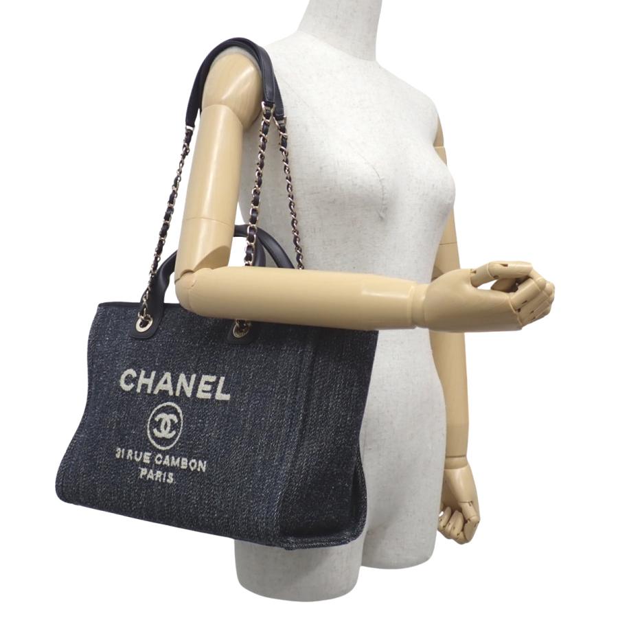 CHANEL（シャネル） ドーヴィル ショッピング バッグ トート チェーン