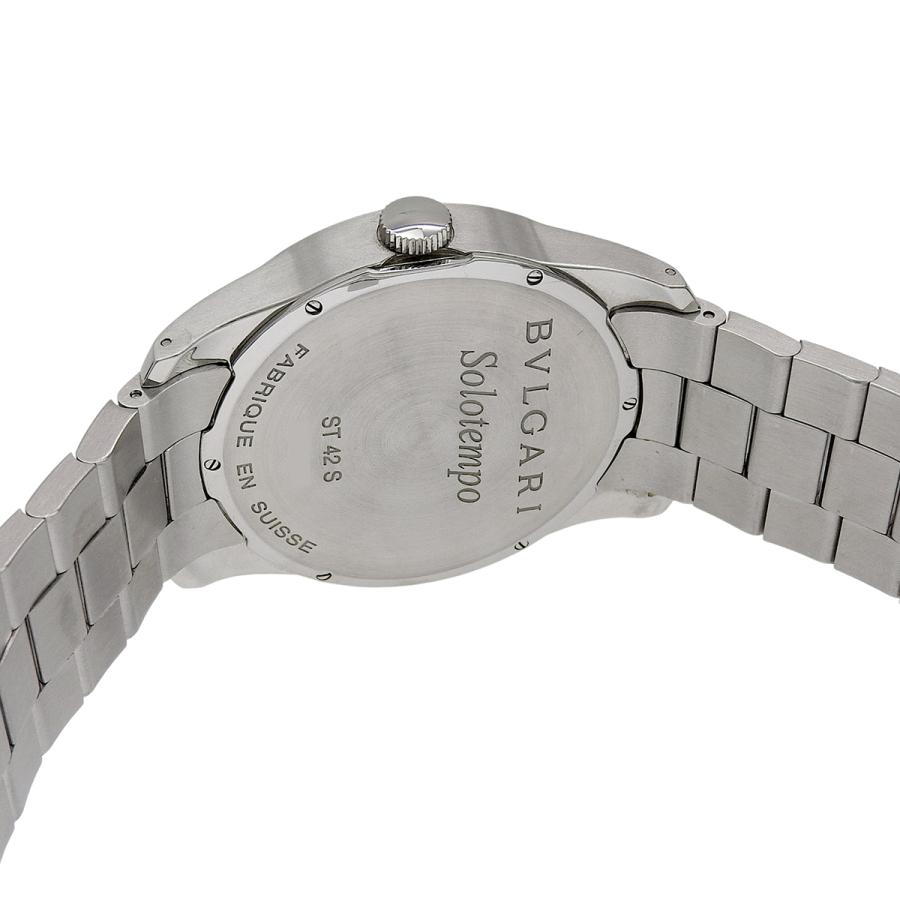 BVLGARI（ブルガリ） ソロテンポ ST42S SS ブラック クオーツ メンズ 