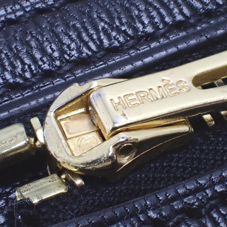 HERMES（エルメス） ベアンコンパクト ブラック黒 アリゲーター