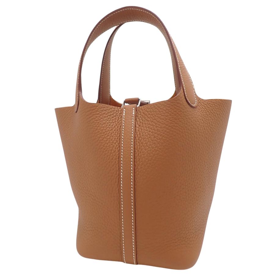 HERMES（エルメス） ピコタンロックPM ゴールド ブラウン茶 トリヨン 