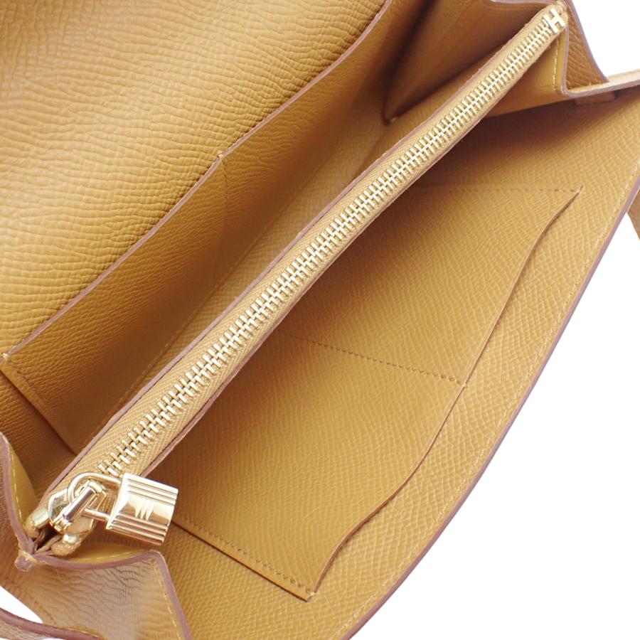 HERMES（エルメス） ケリーウォレット トゥーゴー セサミ ベージュ 