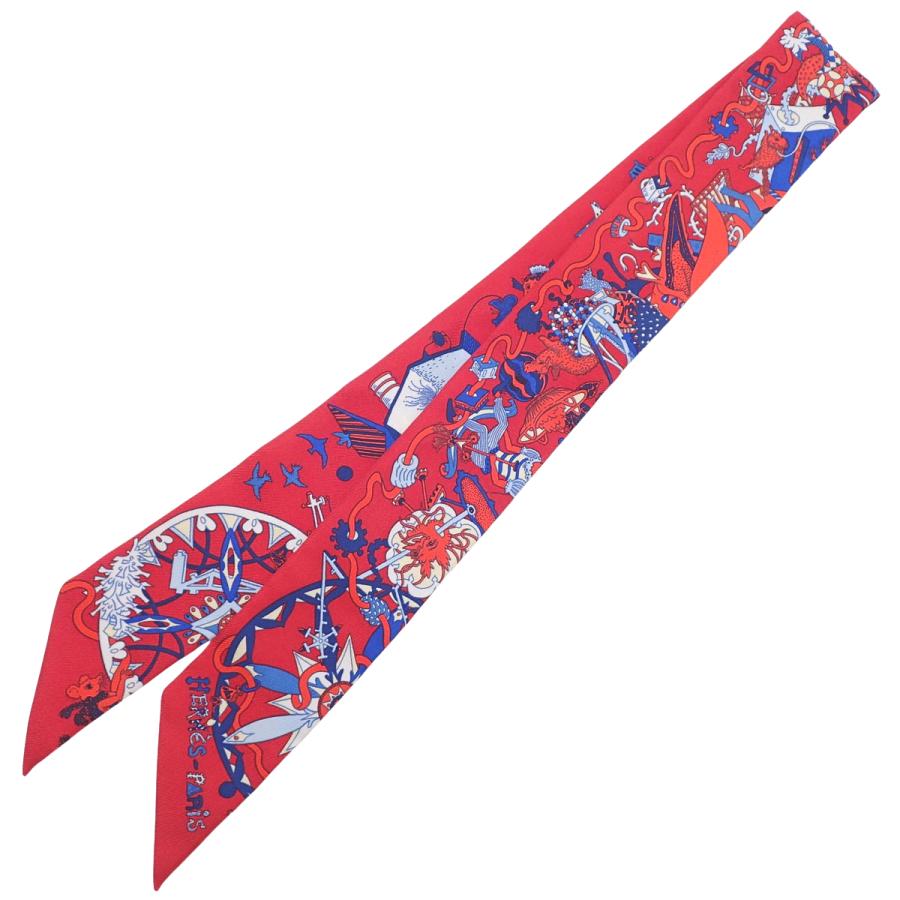 美品　HERMES ツイリー　エルメス Parade ラ フォル パラード HERMES（エルメス） La Folle Parade ラフォルパラード ツイリー