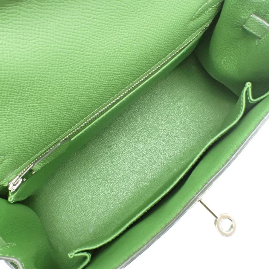 HERMES（エルメス） ケリー25 (外縫い) ヴェールユッカ グリーン緑