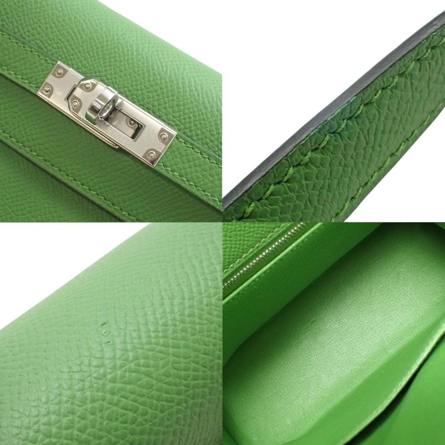 HERMES（エルメス） ケリー25 (外縫い) ヴェールユッカ グリーン緑