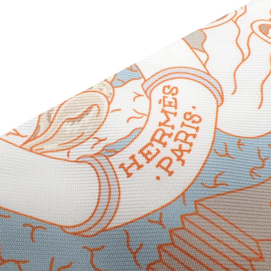 エルメス ★ ツイリー スプラッシュパーク オレンジ HERMES（エルメス） Splash Park スプラッシュパーク ツイリー ブラン