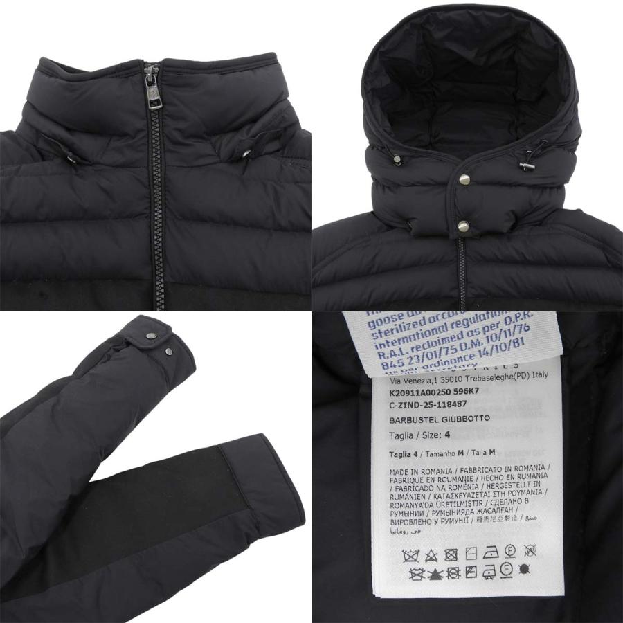 モンクレール BARBUSTEL ショートダウンジャケット 2025年 4 ナイロン 黒 K20911A00250596K7999 40802195314【アラモード】の画像