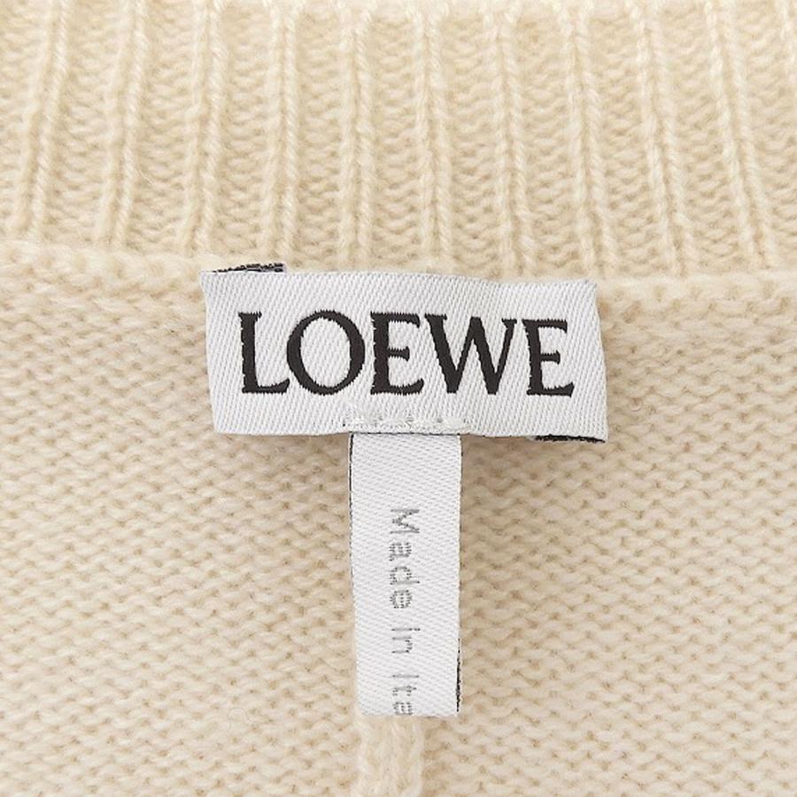 LOEWE(ロエベ) アナグラム Vネックニット ニット/セーター アパレル セーター XS カシミヤ ベージュ 40802196306【アラモード】 | LOEWE | 02