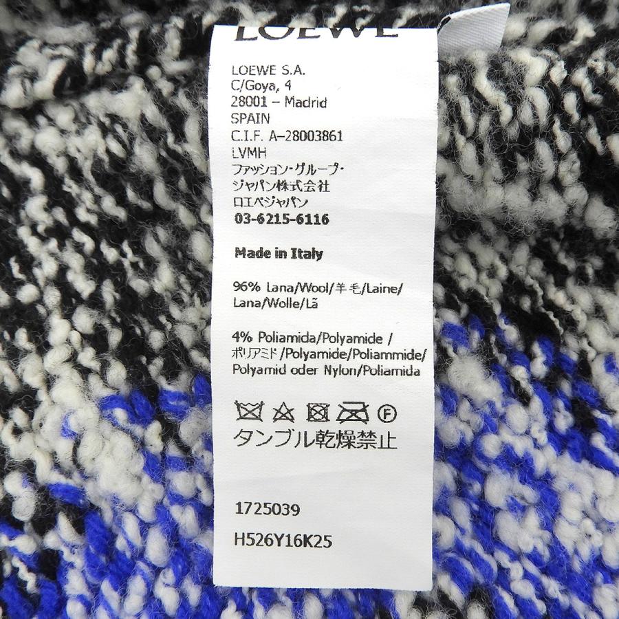 LOEWE(ロエベ) ロゴ カーディガン アパレル ファッション アナグラム M ウール ブラック ブルー H526Y16K25 40802196307【アラモード】 | LOEWE | 04