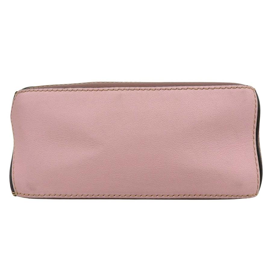 LOEWE(ロエベ) Puzzle パズルバッグ ミニ ショルダー ハンドバッグ レザー ブラウン茶 ピンク ゴールド金具 40802196387【アラモード】 | LOEWE | 04
