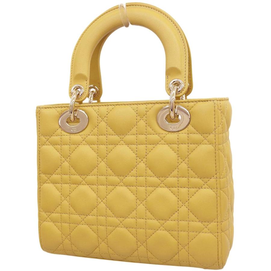美品 ディオール Lady Dior iPhone 14Pro イエロー 美品 ディオール