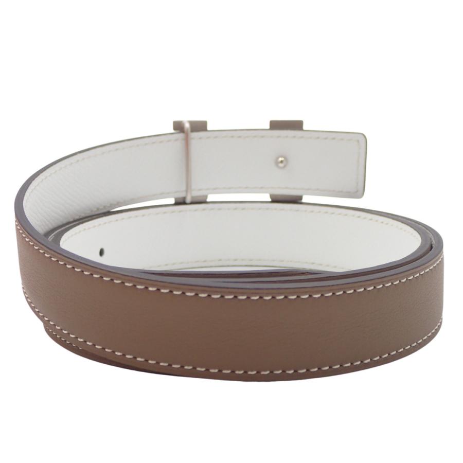HERMES（エルメス） Hベルト リバーシブル 24mm エトゥープ/エトープ