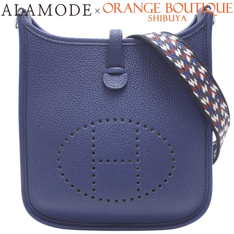 ❤お得なお品❤エヴリンTPM ブルーパオン SV金具 エルメス トリヨン A刻印 HERMES（エルメス） エブリン アマゾンTPM ブルーサファール ブルー