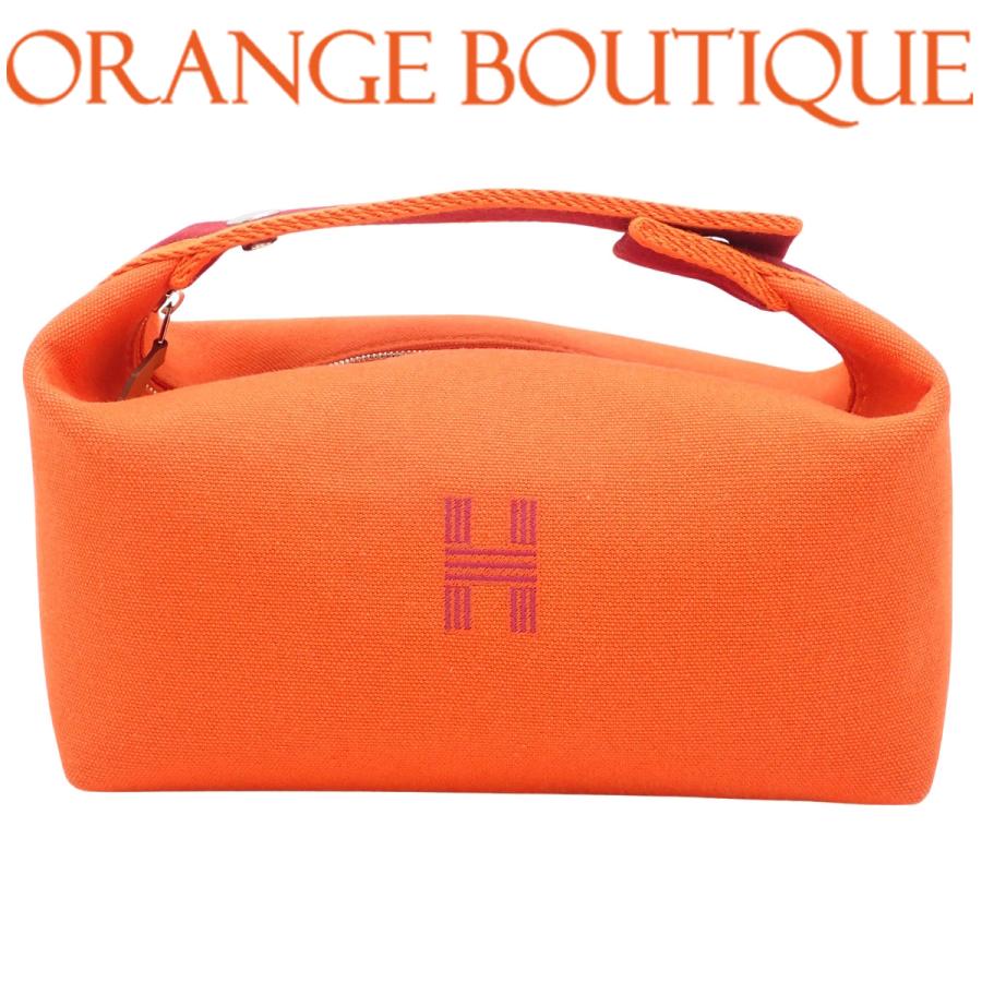HERMES（エルメス） ブリッド・ア・ブラックPM オレンジ コットン 