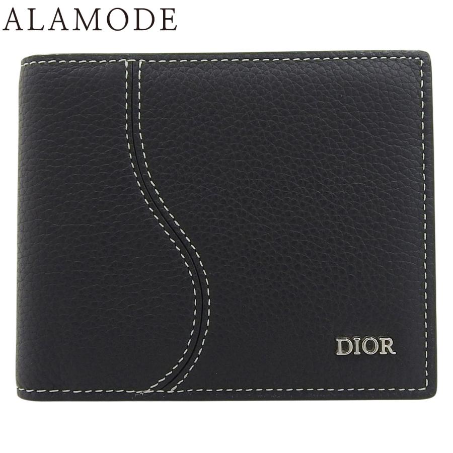 Dior Saddle 2つ折りウォレットグレインドカーフスキン 財布 ディオール Saddle 2つ折りウォレット 財布 グレインドカーフスキン