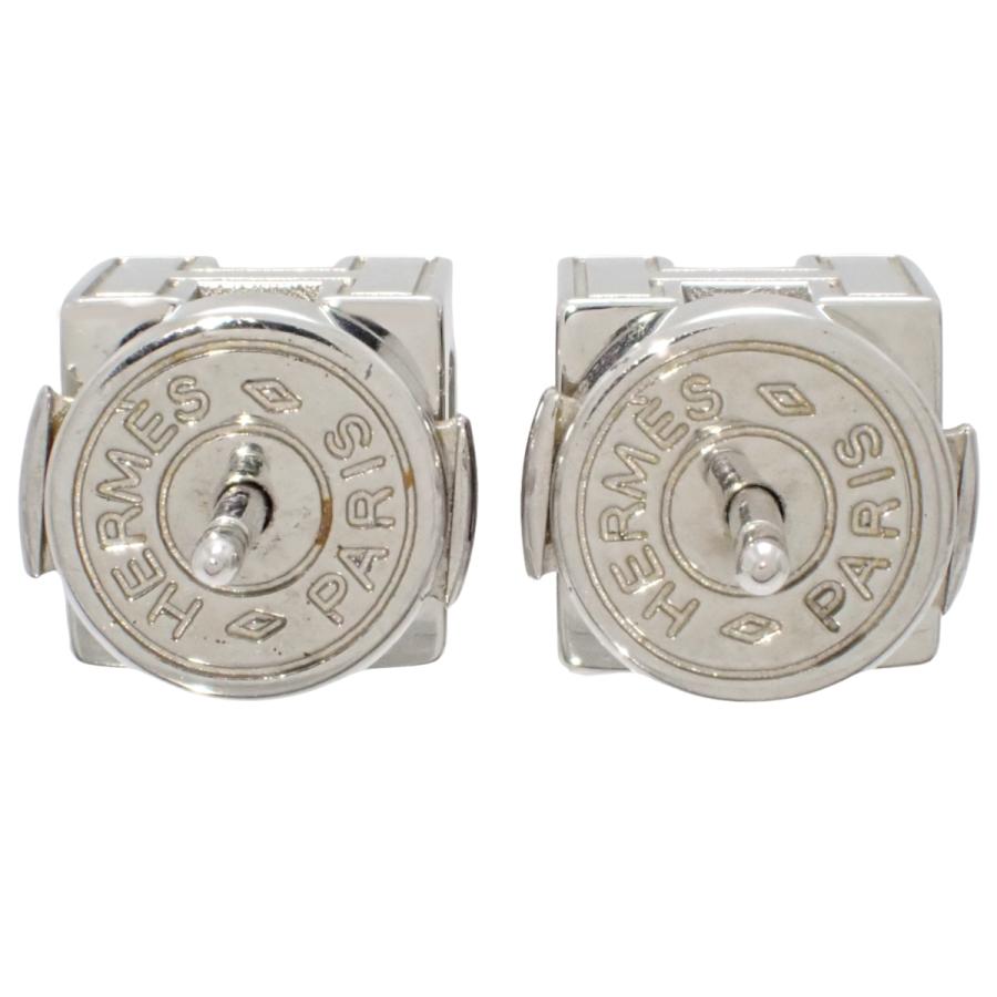 HERMES（エルメス） カージュ ド アッシュ Hキューブ ピアス メタル
