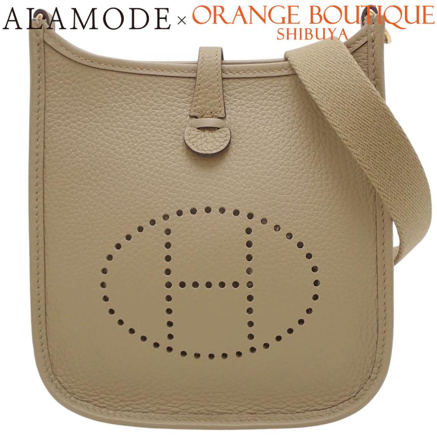 HERMES（エルメス） エヴリンTPM ベージュマルファ ブラウン茶 