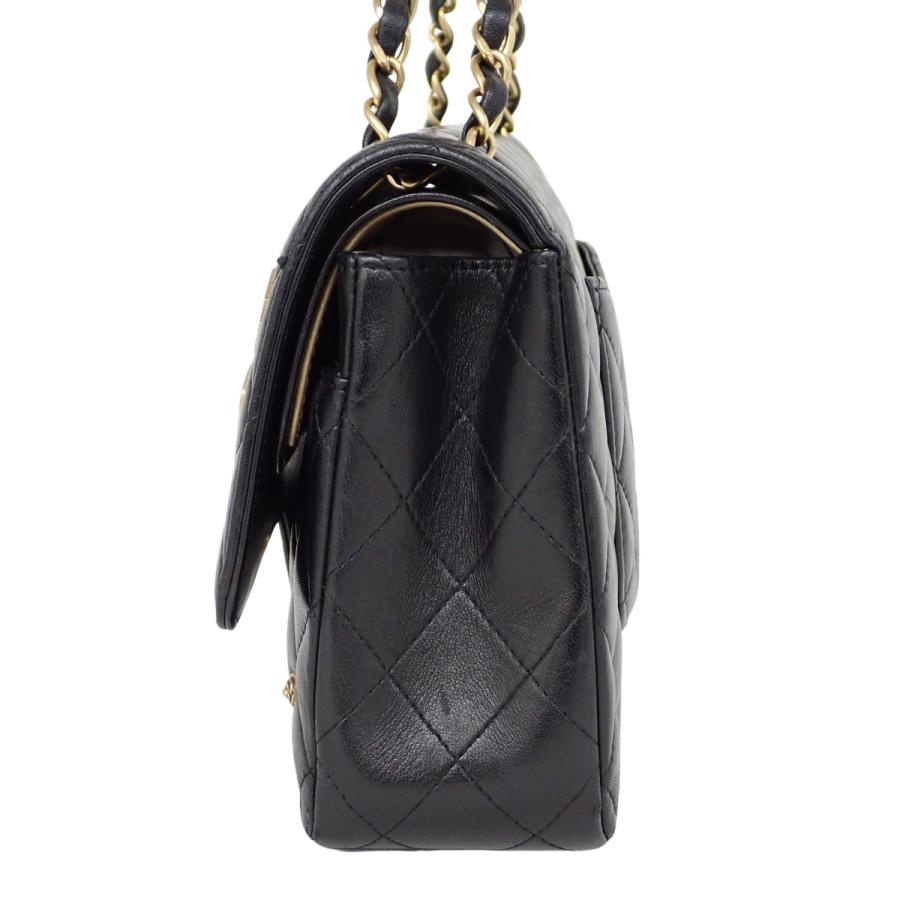 CHANEL(シャネル) マトラッセ ココマーク Wフラップ25 チェーンショルダーバッグ アイコン ラム 黒 A01112 40802201142【アラモード】 | CHANEL | 03