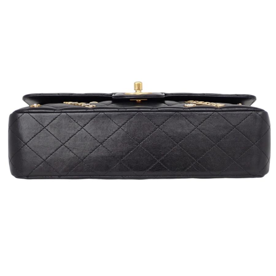 CHANEL(シャネル) マトラッセ ココマーク Wフラップ25 チェーンショルダーバッグ アイコン ラム 黒 A01112 40802201142【アラモード】 | CHANEL | 05
