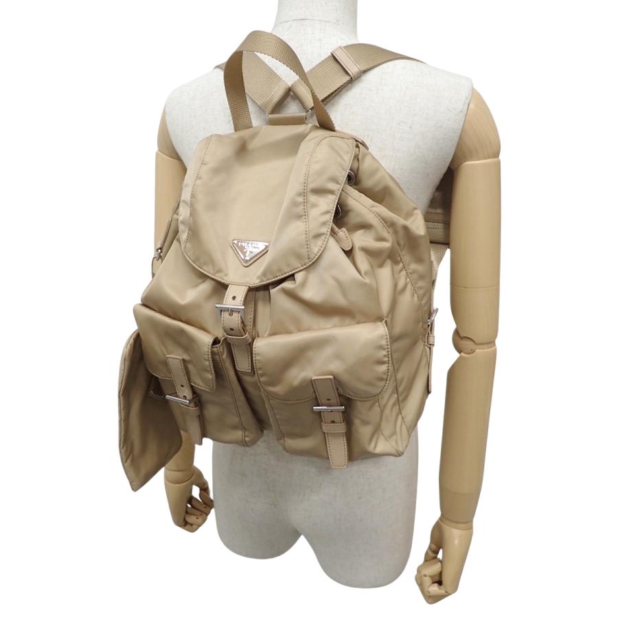 プラダ ポーチ付 ミディアム Re-Nylon バックパック ナイロン デザートベージュ 1BZ811_RV44_F0F24_V_OTO 40802201247【アラモード】 | PRADA | 02