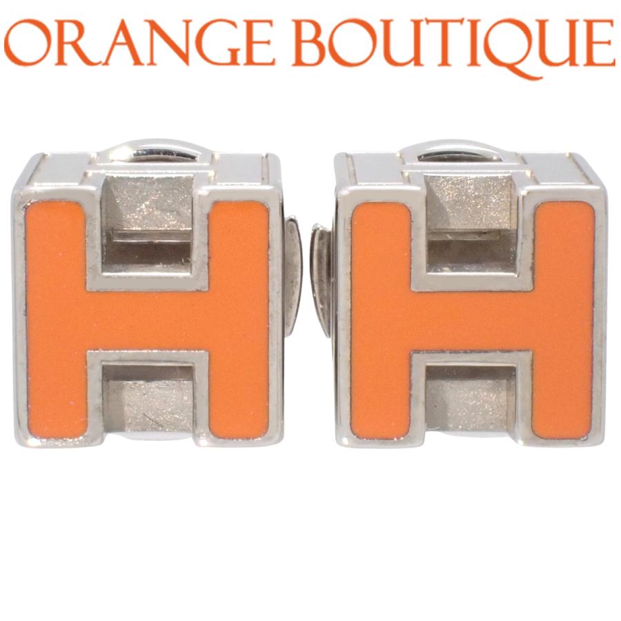 HERMES（エルメス） カージュ ド アッシュ Hキューブ ピアス メタル 