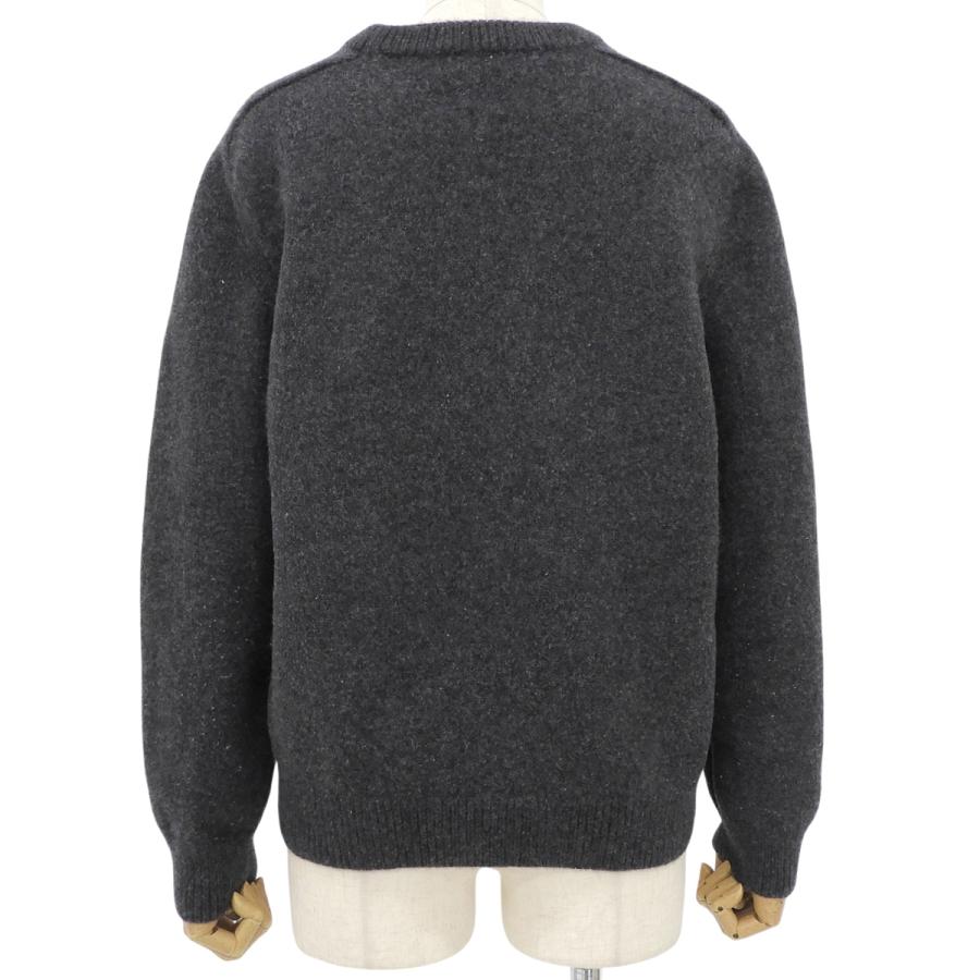 CELINE(セリーヌ) トリオンフ クルーネック セーター ニット  XL ウール カシミヤ グレー 2AC85048T レディース 40802201549【アラモード】 | CELINE | 01
