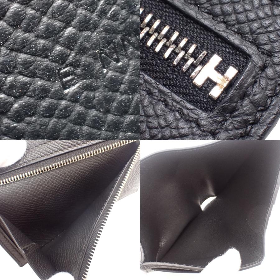 HERMES（エルメス） ベアンコンパクト ブラック黒 エプソン シルバー
